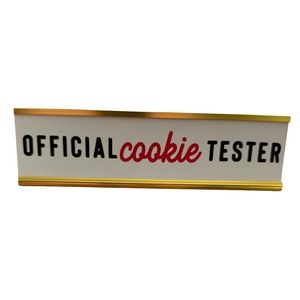 Christmas cookie tester sign -7.5x2.25- NWT